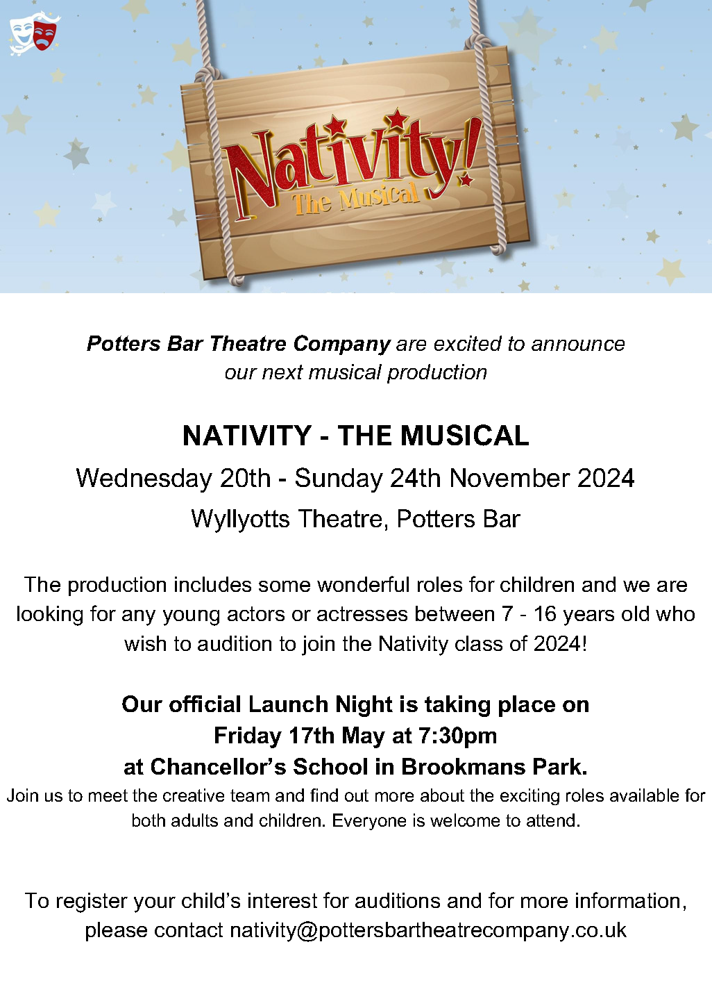 Nativity The Musical Potters Bar Theatre Company